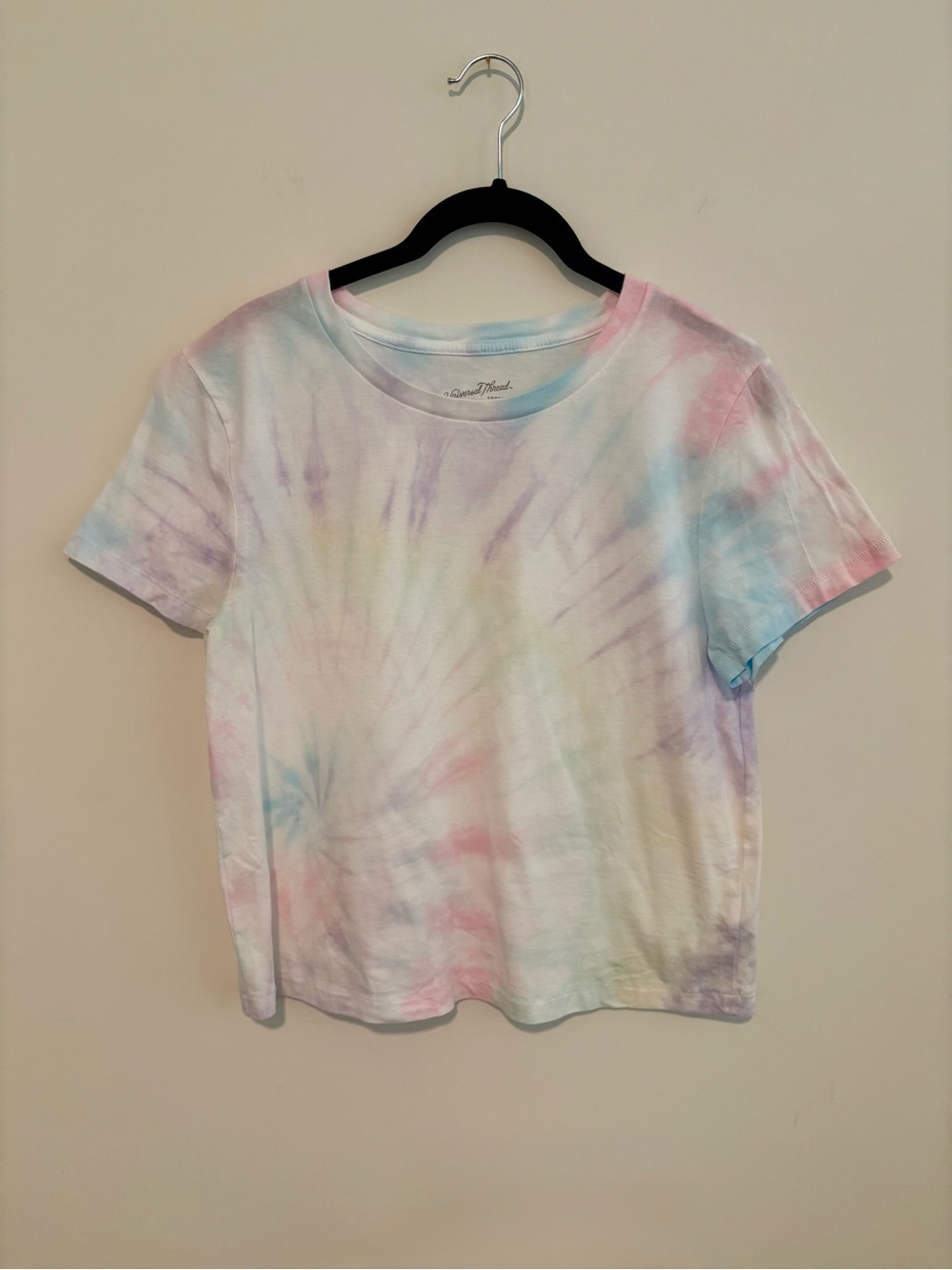 Pastel Tie Dye Cropped Tee